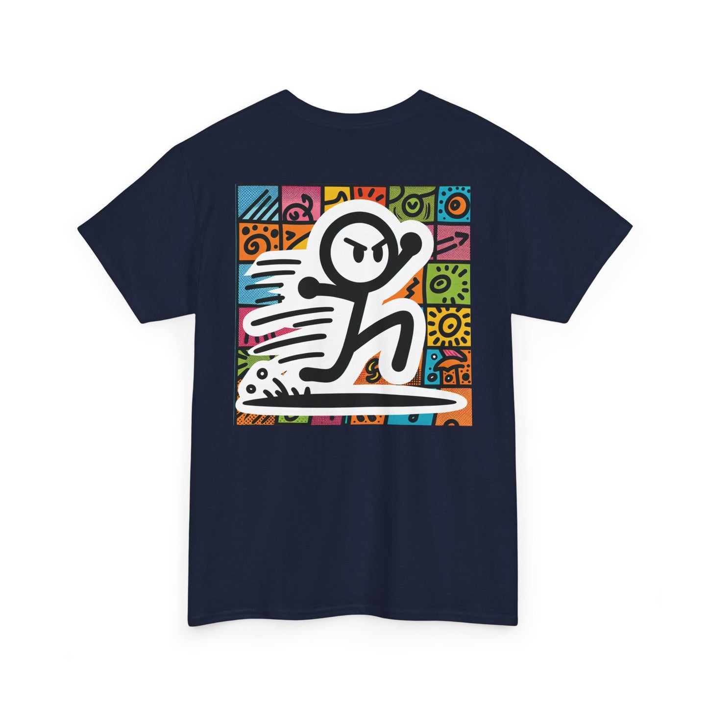 Prototype x01: Camiseta de algodón con logo y stickman