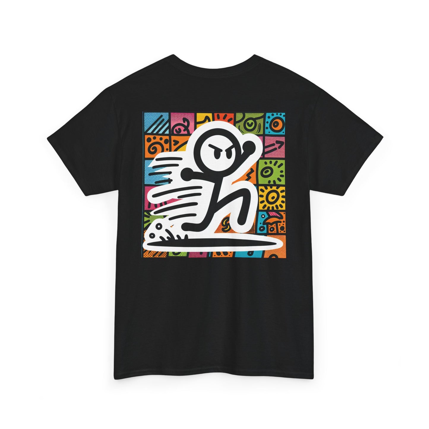 Prototype x01: Camiseta de algodón con logo y stickman